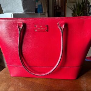 Kate Spade Vibrant Red Tote Bag